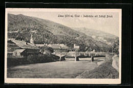 AK Lienz /Tirol, Iselbrücke Mit Schloss Bruck  - Sonstige & Ohne Zuordnung