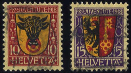 SCHWEIZ BUNDESPOST 143/4 O, 1918, Pro Juventute, Pracht, Mi. 45.- - Used Stamps