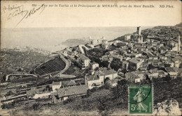 CPA Monaco, Blick Auf La Turbie Und Das Fürstentum - Autres & Non Classés