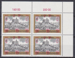 1983 , Mi 1740 ** (1) - 4er Block Postfrisch -  800 Jahre Stadt Weitra - Unused Stamps
