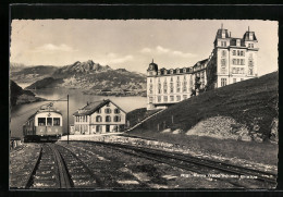 AK Rigi-Kulm, Hotel Und Bergbahn Mit Pilatus  - Altri & Non Classificati