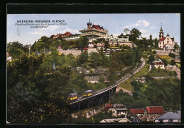 AK Dresden-Weisser Hirsch, Drahtseilbahn Mit Restaurant & Hotel Luisenhof  - Dresden