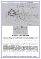 M005 - 1862 LETTERA PORTO ASSEGNATO DANIMARCA Da COPENAGHEN A MESSINA 4° Giorno Convenzione - Poststempel