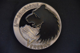 Insigne De La 2e Compagnie Du 6e Bataillon De Chasseurs Alpins. - Vercors. (B.C.A.) - Army