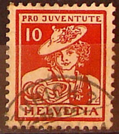 Schweiz Suisse Pro Juventute 1916: Vaudoise Zu WI 6 Mi 132 Yv 153 Mit Halbmond-Stempel ZÜRICH 7 (Zumstein CHF 100.00) - Used Stamps