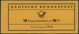 ZUSAMMENDRUCKE MH 6a **, 1960, Markenheftchen Heuss Lumogen, Erstauflage, Schwach Fluoreszierend, Pracht, Gepr. D. Schle - Autres & Non Classés