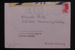 FRANCE - Cachet D'ouverture Par Erreur Sur Enveloppe De Toulouse Pour Tourcoing En 1989  - L 153240 - 1961-....