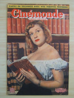 Cinémonde N°779 Du 11 Juillet 1949 Blanchette Brunoy - Edwige Feuillere - Anne Baxter - Cinéma/Télévision