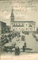 CPA-31- SAINT-LYS - La Place Du Marché Et L'Eglise - Pionnière - Ambulant Ste-Foy à Toulouse 1905 * PhoT Labouche 160 - Sonstige & Ohne Zuordnung