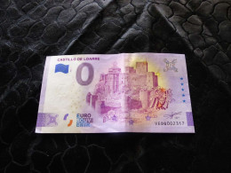 Billet Souvenir , 0 Euro, Castillo De Loare , VEDQ002317 - Prove Private