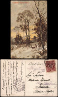 Ansichtskarte  Weihnachten - Christmas - Rehe Im Wald 1917 - Other & Unclassified