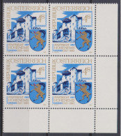 1983 , Mi 1741 ** (1) - 4er Block Postfrisch -  550 Jahre Stadtrecht Für Hohenems - Neufs