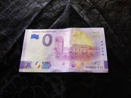 Billet Souvenir , 0 Euro, Abbaye De Lagrasse, Site Du Pays Cathare , 2022, UEWN001729 - Pruebas Privadas