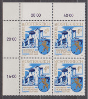 1983 , Mi 1741 ** (2) - 4er Block Postfrisch -  550 Jahre Stadtrecht Für Hohenems - Neufs