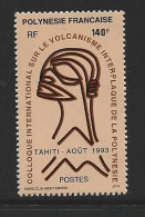 French Polynesia 1993 Volcanic Studies 140 Fr Single MNH - Nuovi