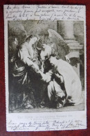 Cpa Art Van Dyck " Le Bienheureux Hermann Jos à Genoux Devant Marie " - 1901 - Malerei & Gemälde