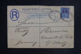 ROYAUME UNI - Entier Postal En Recommandé De Londres Pour L'Allemagne En 1889  - L 153243 - Stamped Stationery, Airletters & Aerogrammes