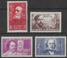 Lot N°232 N°436 à 439, Au Profit Des Chômeurs Intellectuel (avec Charnière) - Unused Stamps