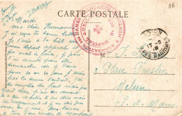 Cachet "Hôpital Auxiliaire N°205 Menton 1918" Cp Sospel - Paiement Par MANGOPAY Uniquement - 1. Weltkrieg 1914-1918