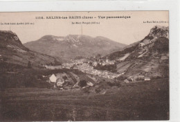 1110. SALINS-LES-BAINS .  VUE PANORAMIQUE + LIEUX NOMES .  ECRITE AU VERSO LE 17-8-1930 - Autres & Non Classés