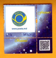 2013. Moldova Moldavie Moldau. Personal Stamps  Signs Of The Zodiac. First QR Code Mint - Moldova