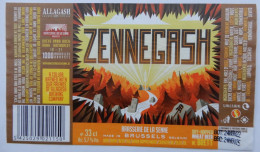 Bier Etiket (8c0), étiquette De Bière, Beer Label, Zennegash Brouwerij De La Senne - Bière