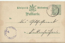 WUTT GS 1894 - Postwaardestukken