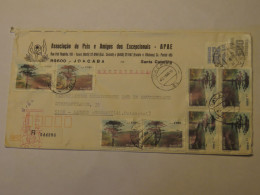 BRAZIL  REGISTERED  COVER TO GERMANY 1986 - Sonstige & Ohne Zuordnung