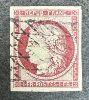 Timbre N°6 - France - Cérès - Oblitération Grilles Sans Fin - 1849-1850 Ceres