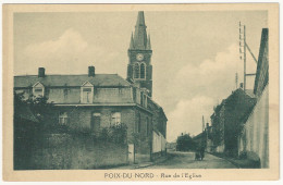 CPA- POIX DU NORD - Rue De L'Église - Sonstige & Ohne Zuordnung