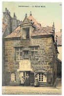Cpa. 29 LANDERNEAU (ar. Brest) Le Réveil Matin (Maison DONNART) 1912  Ed. J. Desmoulins (Carte Toilée Rare) - Landerneau