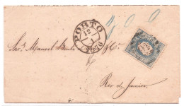 Portugal, 1870/6, # 45, Para O Rio De Janeiro - Used Stamps