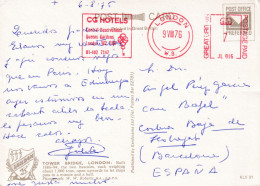 CARD  1976  CG HOTELS  GRAN BRETAÑA - Hotels, Restaurants & Cafés