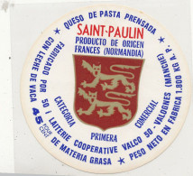 G G 530   ETIQUETTE DE FROMAGE   SAINT PAULIN   LAITERIE  VALCO  VALOGNES (MANCHE) - Fromage