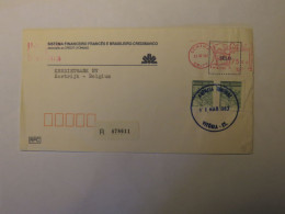 BRAZIL  REGISTERED  COVER TO BELGIUM 1983 - Other & Unclassified