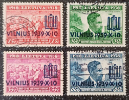 1939. Reunification Of Vilnius. Used. - Lituania