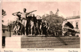 *CPA - ARGENTINE - BUENOS AIRES - Monument: El Canto Al Trabajo - Argentina