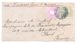 Moçambique, 1886/94, # 17, 36, Para Paris - Mozambique