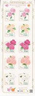 2020 Japan Flowers In Daily Life Roses  Complete Sheet Of 10 MNH @ BELOW FACE VALUE - Unused Stamps