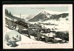 AK Davos, Bergbahn Schatzalpbahn Im Winter  - Davos