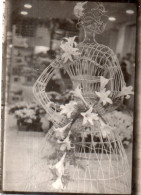 Photographie Vintage Photo Snapshot Mode Fashion Mannequin Osier Fleurs - Other & Unclassified