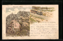 Lithographie Schneebergbahn, Bergbahn Auf Den Schneeberg, Kaiserstein  - Other & Unclassified