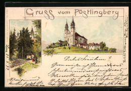 AK Pöstlingberg, Blick Auf Das Schloss, Strassenbahn  - Autres & Non Classés