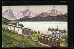 AK Gurtenkulm, Hotel Mit Bergbahn, Eiger, Mönch Und Jungfrau  - Other & Unclassified