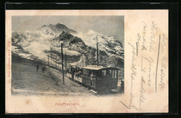 AK Jungfrau, Panorama Mit Jungfraubahn  - Autres & Non Classés