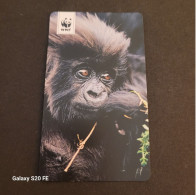 Mini-Fiche Illustrée WWF  ** Les Gorilles De Montagne  ** - Animaux