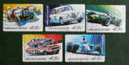 CARS Motorsport 2002 (Mi 2119-2122 2124 Yv 2012-2015 2017) Used Gebruikt Oblitere Australia Australien Australie - Used Stamps
