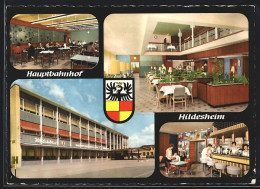 AK Hildesheim, Cafe Milchbar Am Hauptbahnhof, Innenansichten  - Hildesheim