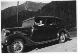 Photographie Vintage Photo Snapshot Automobile Voiture Car Auto Puy De Saucy - Automobiles