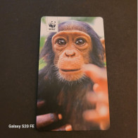 Mini-Fiche Illustrée WWF  ** Les Chimpanzés - Animals